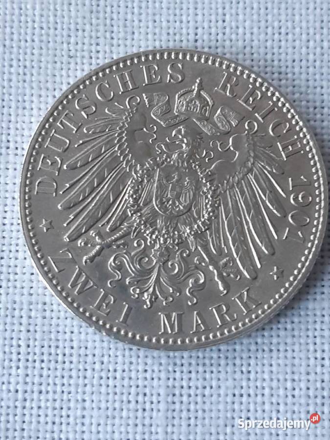 Niemcy Prusy Wilhelm II 2 marki 1901 200 lecie