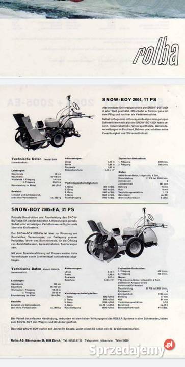 Traktorek Rolba snow boy 2004 silnik boxer 700