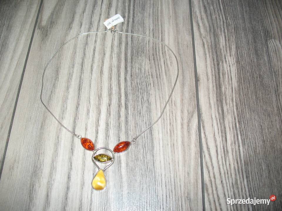 Biżuteria srebrna z bursztynem Chorzów