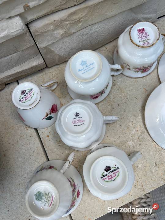 Stara porcelana angielska filiżanka sygnowana dolnośląskie Bystrzyca Kłodzka sprzedam