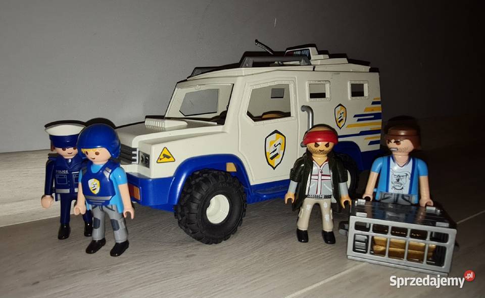 Figurki zestaw kolekcja Playmobil transporter Łódź sprzedam