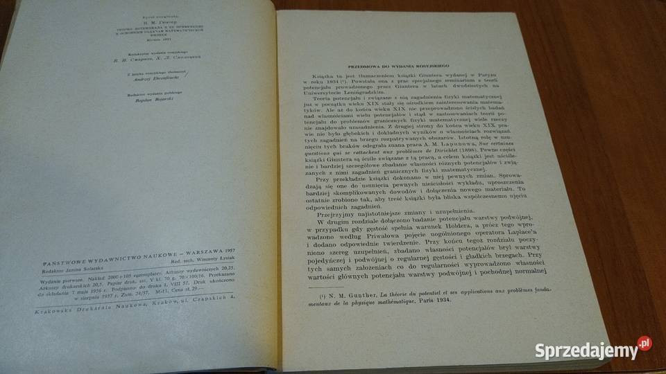 Teoria potencjału N M Giunter
