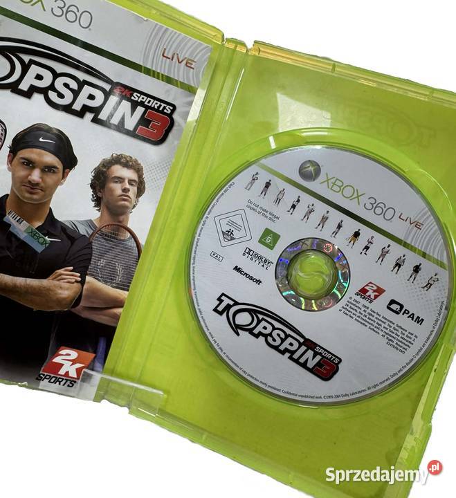 Gra TOP SPIN 3 Xbox 360 Elbląg