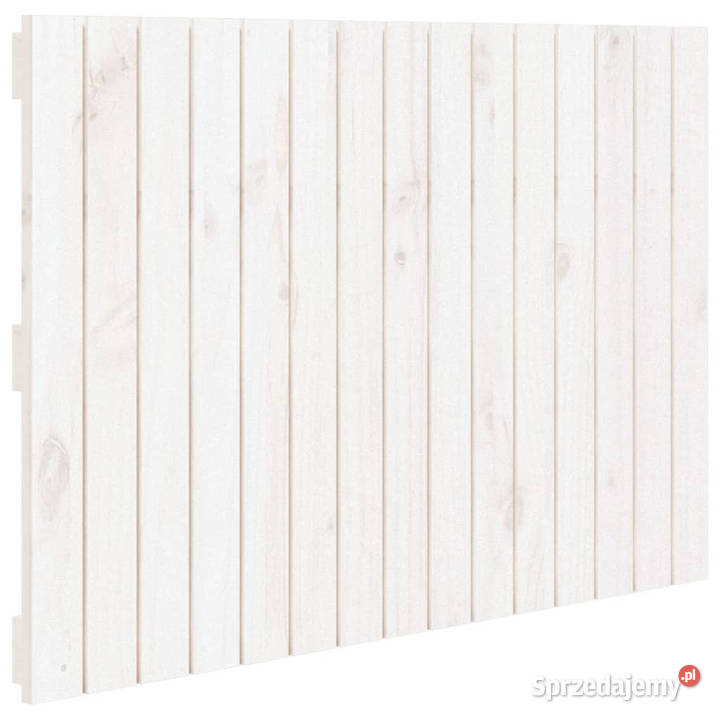 Wezgłowie łóżka białe 955x3x60 lite drewno Warszawa