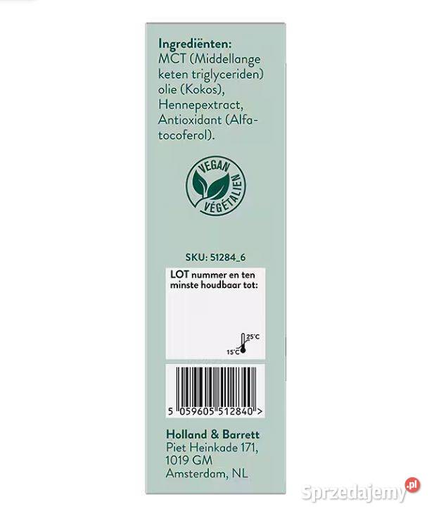 Olejek CBD 30 30 ml Holland Barrett Oryginalny łódzkie