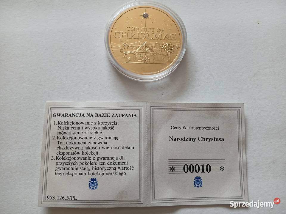 75 Medal okolicznościowy narodziny Chrystusa Chrząstawa Mała