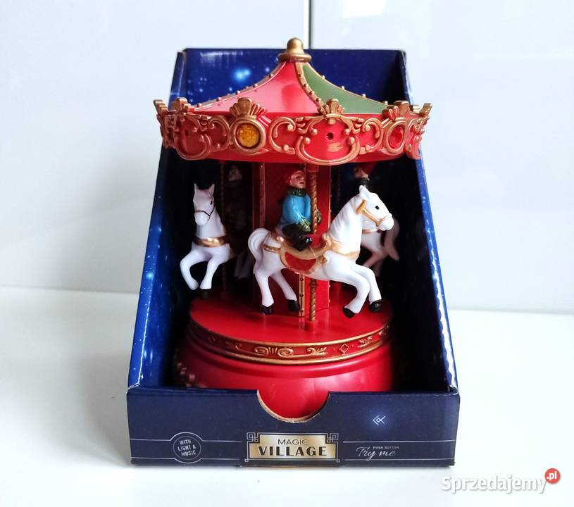 Nowa świąteczna karuzela ż muzyką i światełkami Katowice