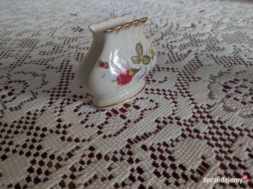 serwetnik porcelanowy zdobiony złoty chodzież Kielce