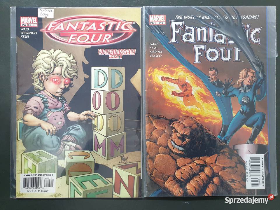 Fantastic Four 8 oryginalnych komiksów Marvel Gdynia