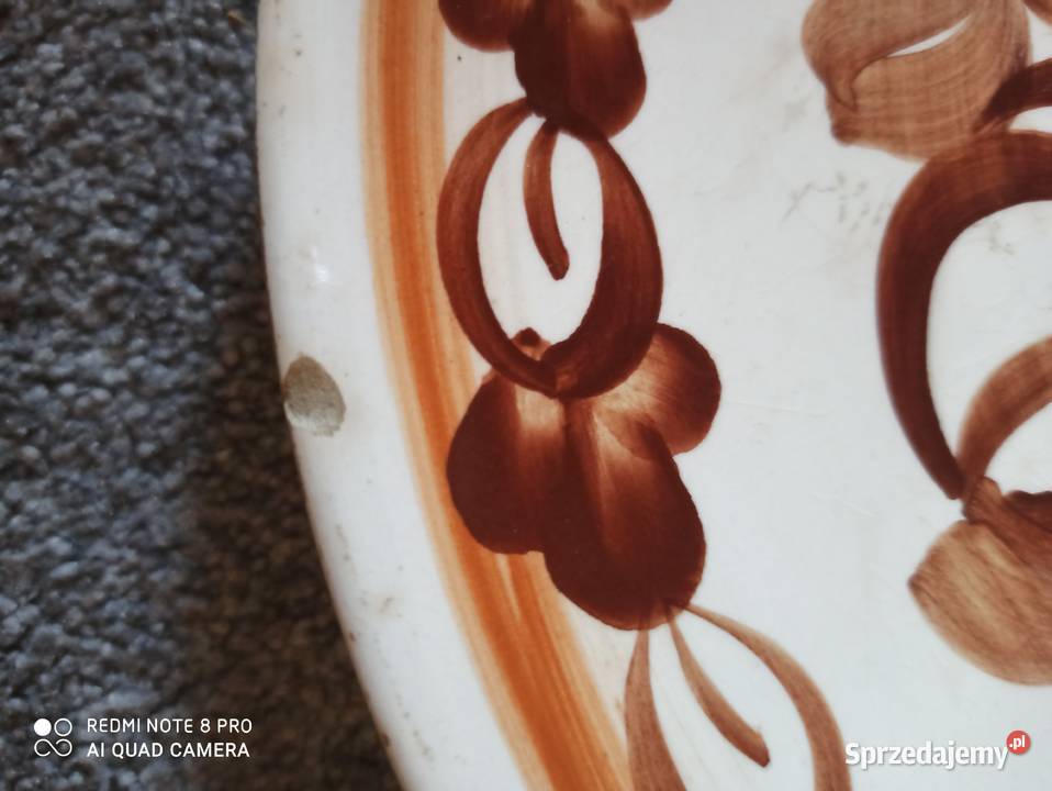 Włocławek duży talerz patera Łódź