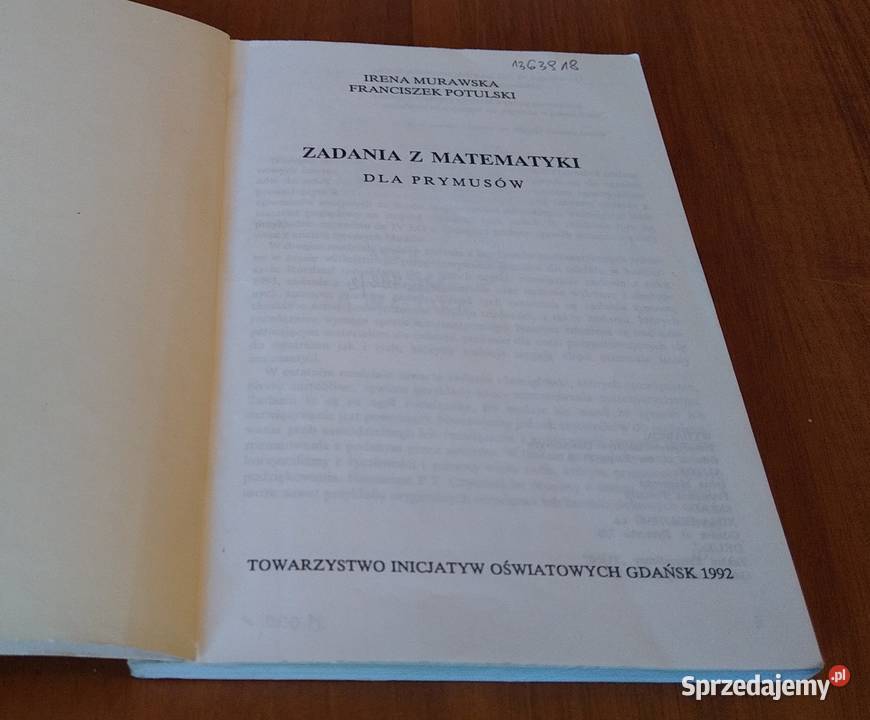 Zadania z matematyki prymusów Irena Murawska miękka pomorskie Gdańsk