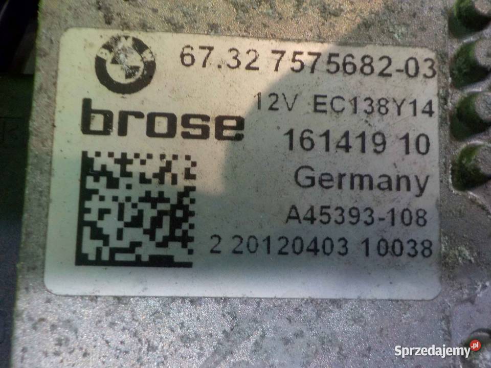 BMW 5 F10 20 D 12r wentylator chlodnicy 7633273 osobowe Suków