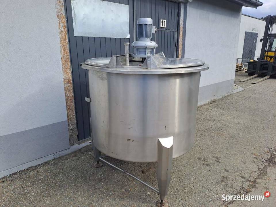 Zbiornik nierdzewny z mieszadłem 1500 L PIERRE Produkcja Stary Sącz