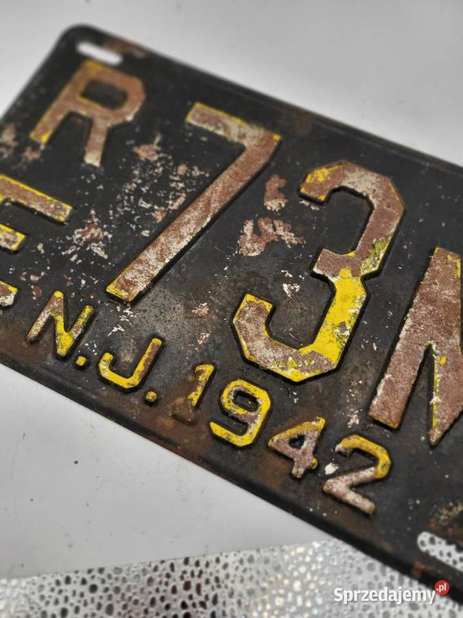 STARA TABLICA USA 1942 R WILLYS DODGE FORD Pozostałe Rybnik sprzedam