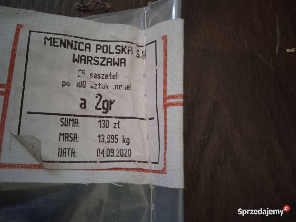 3RP 2 grosze 2020r foliak Łochów