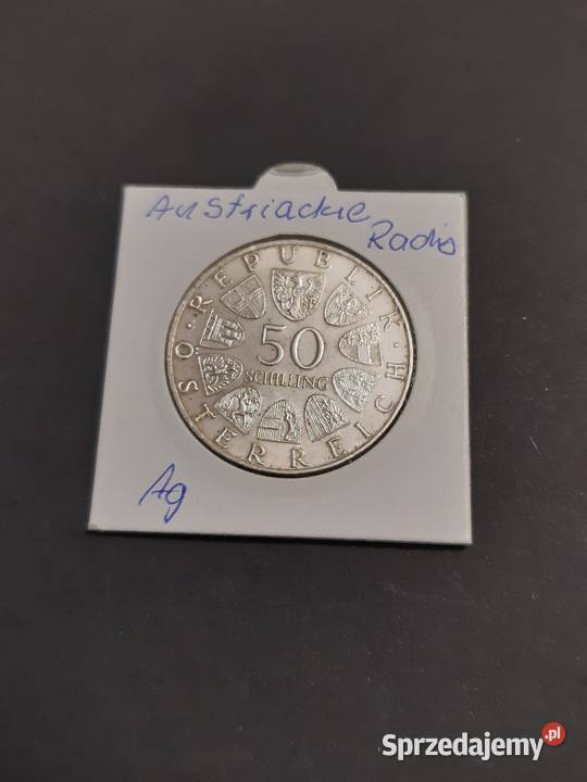 moneta srebrna Austrii z 1974r Łomża