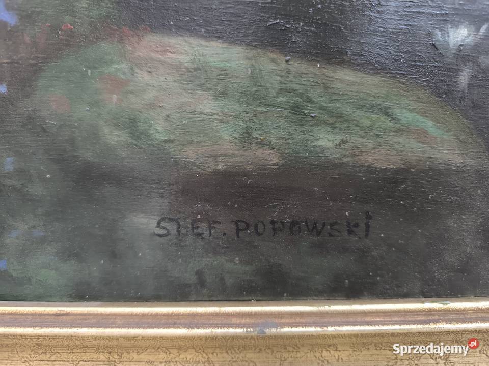 Piękny obraz olejny sygnowany Popowski Łódź