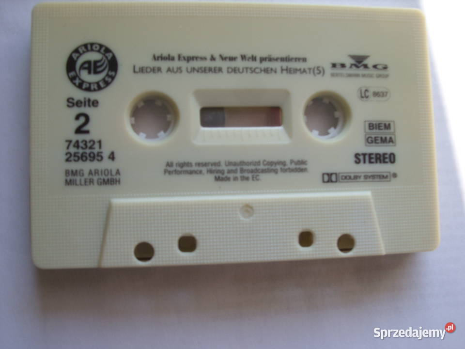 Kaseta 10 JAHRE GRAND MUSIC 1995 Płyty i kasety Wołów