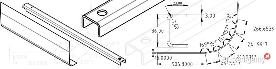 RĘKI HYDRAULICZNA PRASA KRAWĘDZIOWA sprzedam