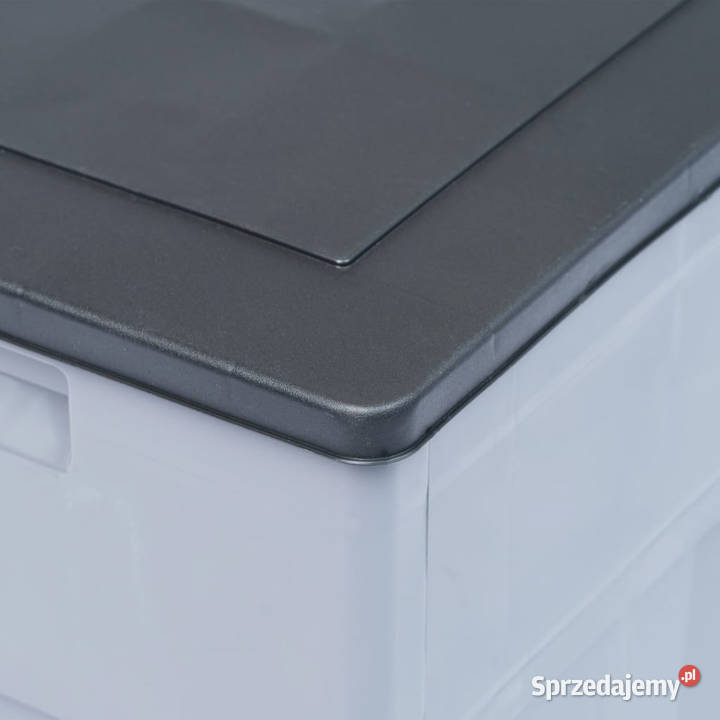 Skrzynia ogrodowa 320 L szaroczarna WM45689