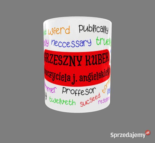 Grzeszny Kubek z błędami prezent Nauczyciela j Kraków