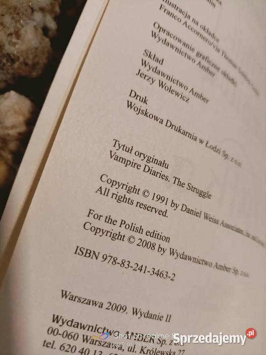 Pamiętniki wampirów Walka książki Warszawa Rok wydania 2008