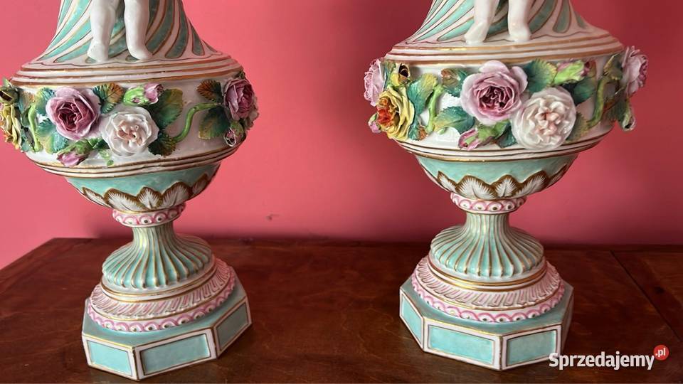 Amfora wazon z XIX w Sevres Meissen