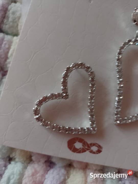 Wytworne Kolczyki ślubne z Londynu w etuiNOWE sprzedam