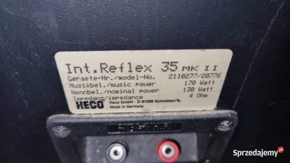 Kolumny Heco Interior Reflex 35 MK II 2x170Watt Warta sprzedam
