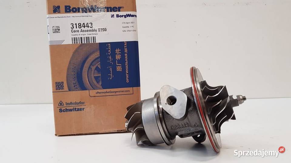 Nowy rdzeń CHRA BorgWarner KKK 318443 Turbosprężarki Siedlce sprzedam