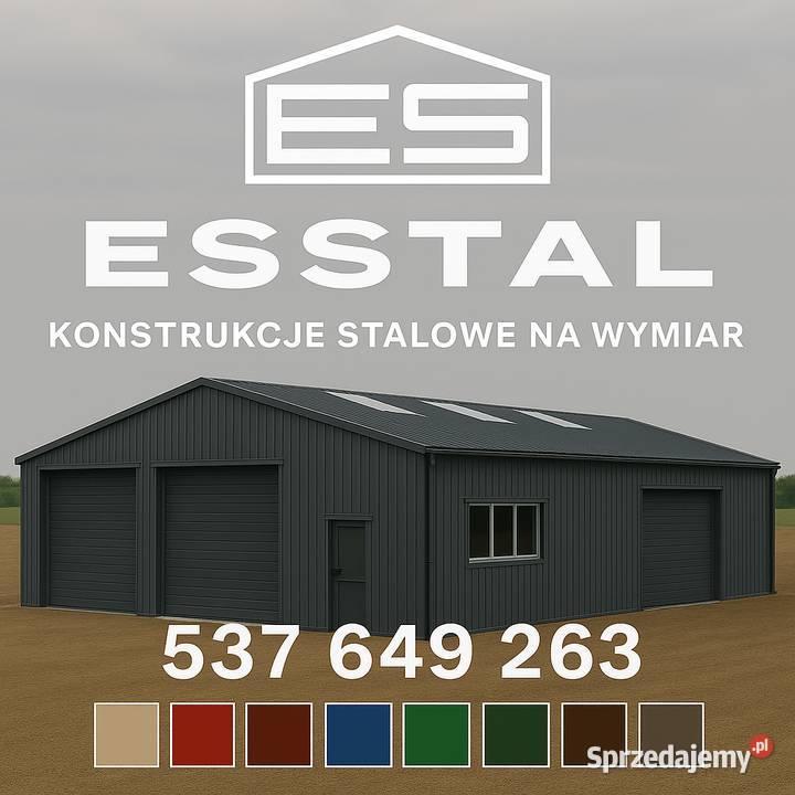 Garaż Blaszany HALA MAGAZYNOWA Wiata Wysoki