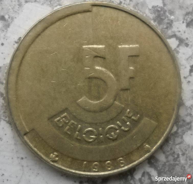 BELGIE5 FRANK1986 rBELGIQVEIN French Numizmatyka Legionowo sprzedam