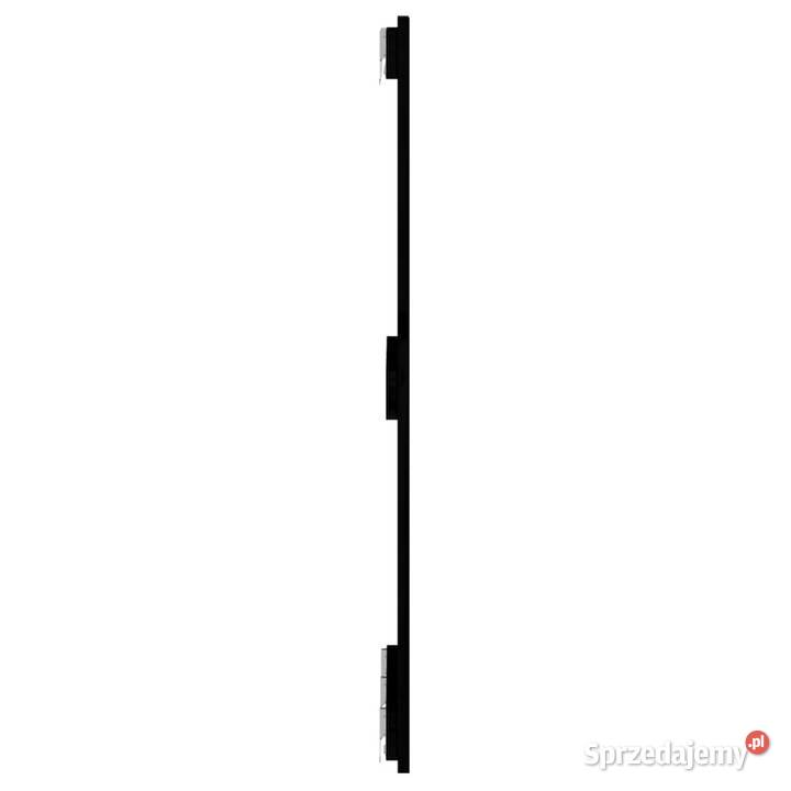 Wezgłowie łóżka czarne 140x3x90 lite drewno Warszawa