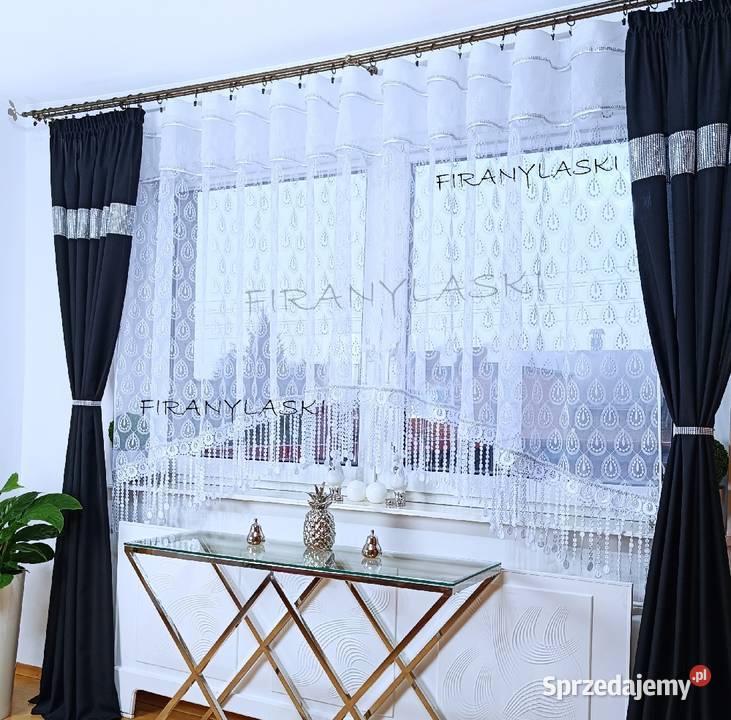 Firana 400x175 Firany do pokoju salonu gipiura Radom