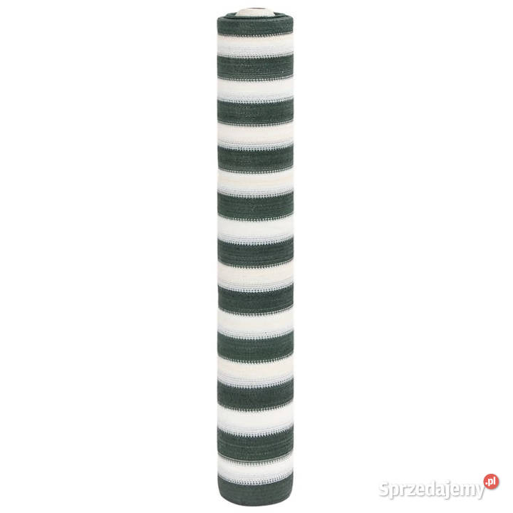 Siatka cieniująca zielonobiała 12x50 m HDPE 75