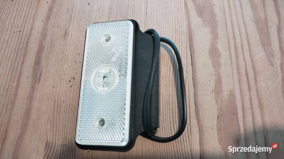 Lampa obrysowa biała z odblaskiem LED dostawcze