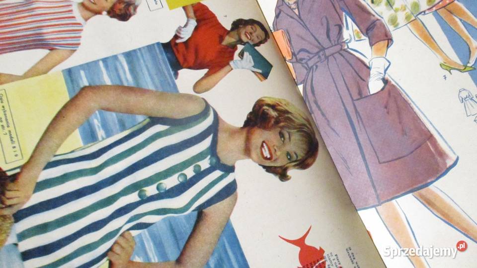 Magazyn modowy Świat Mody Lato 1960 katalogmoda Czasopisma Łódź sprzedam