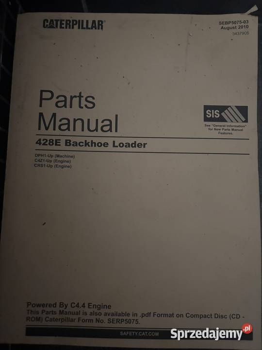 Katalog części CATERPILLAR cat 428E