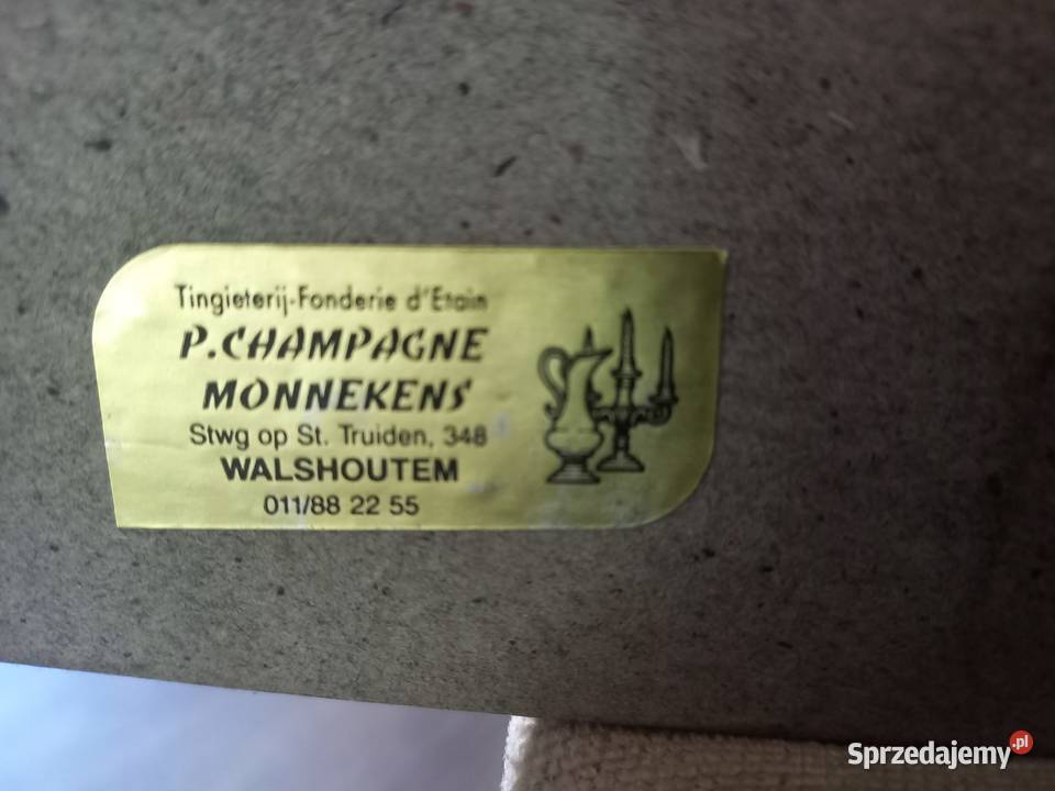 Obraz cynowy Martwa natura w dębowej ramie Lipno