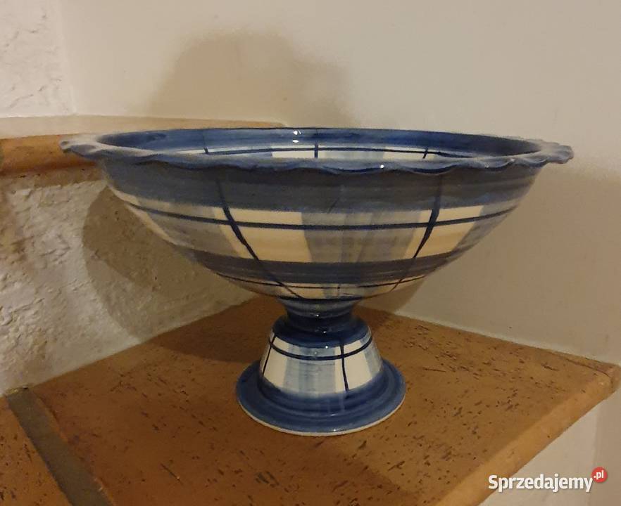 SALATERKA na nóżce waza półmisek ręczna praca Lublin