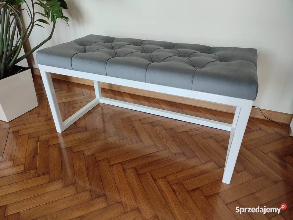 Ławeczka loft pufa pikowana siedzisko ławka łódzkie Sieradz