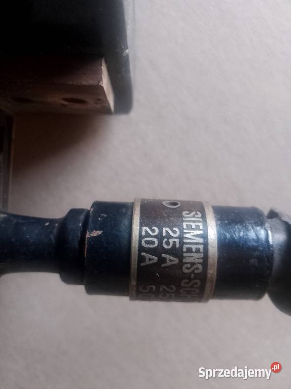 Siemens zabytkowy wyłącznik hebel Milejewo