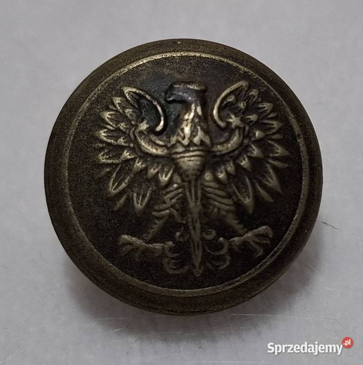 Guzik na stopce orzeł bez korony 22x12mm sprzedam