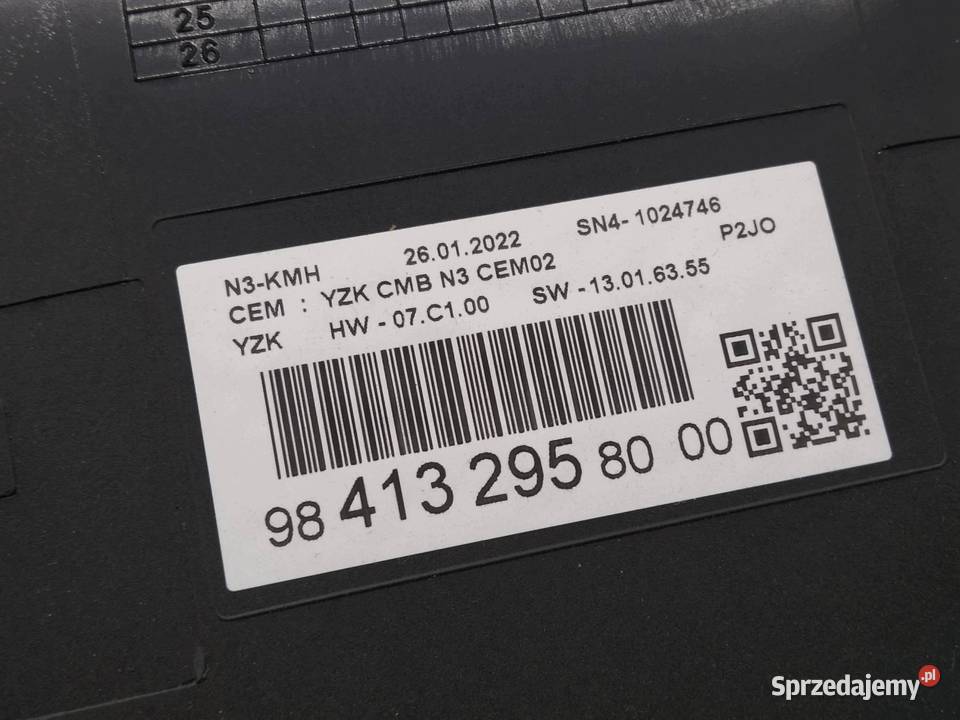 LICZNIK EU 9841329580 12 B 100 Opel Corsa VI