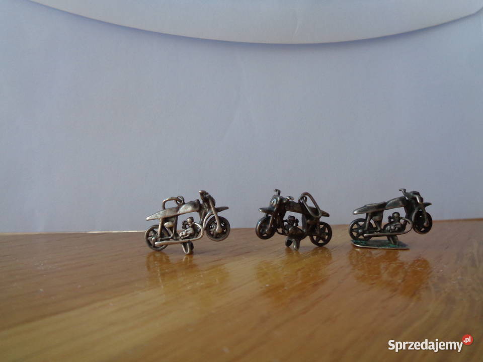 Motocykle Srebrne zawieszki Lubin