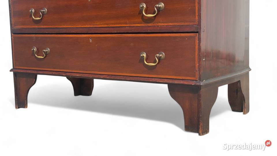 Stary angielski sekretarzyk z witryną antyk Meble Gryfice