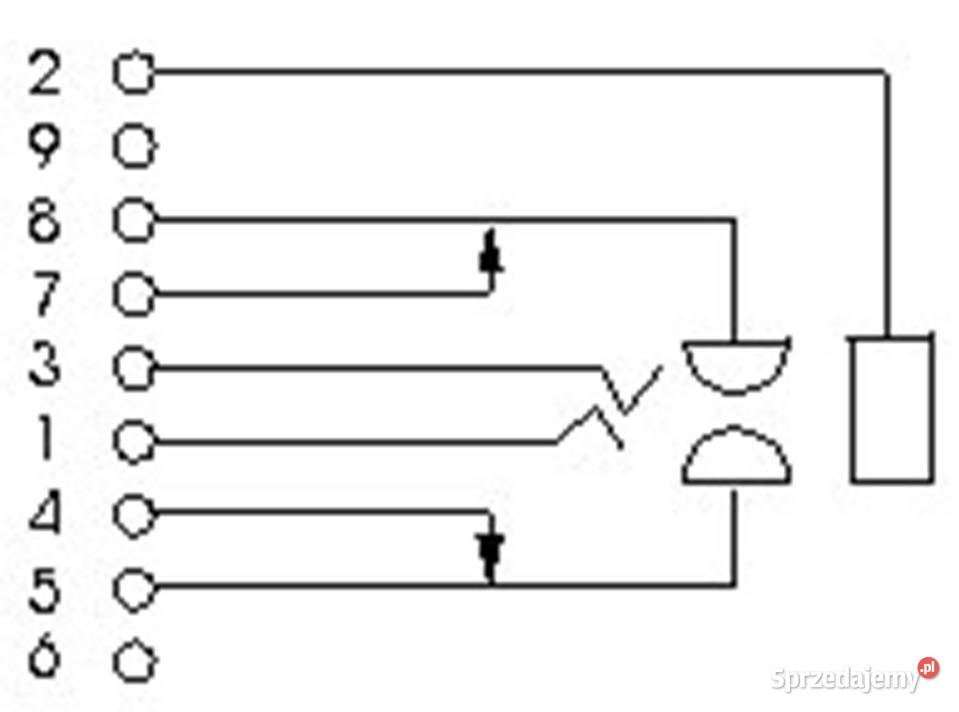 GNIAZDO JACK 63 UNITRA GSMJ PCB 7 pin DIORA Białogard