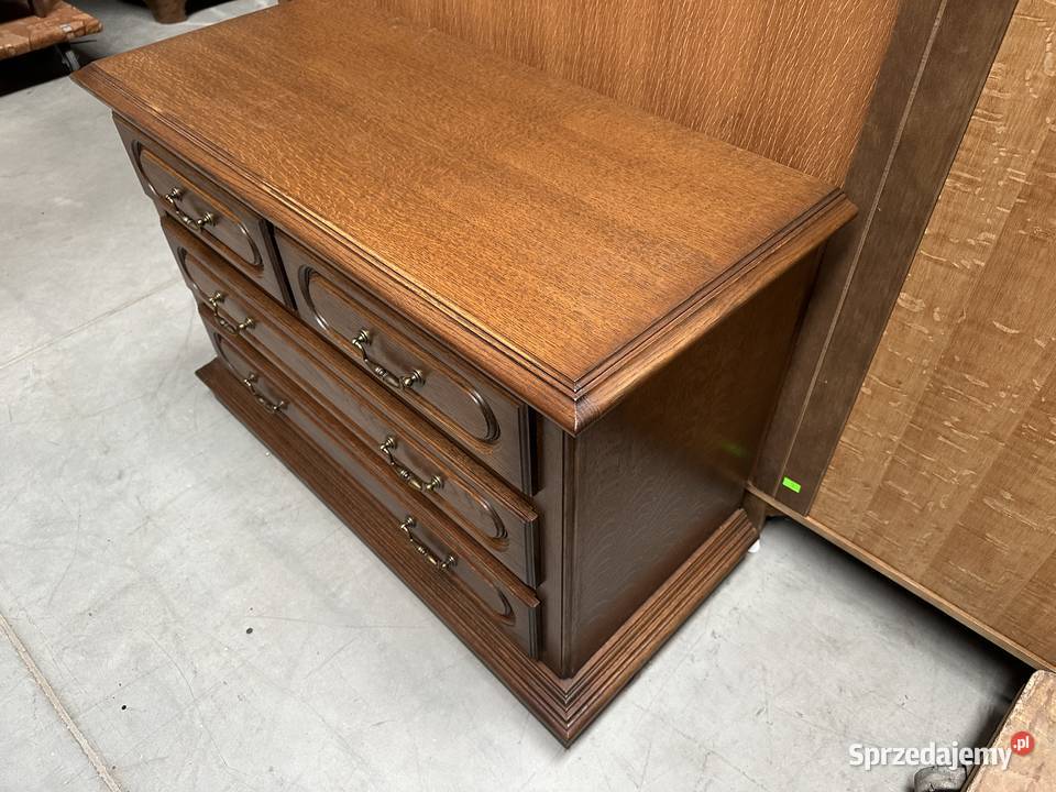 Ładna dębowa komoda 105 z szufladami Komody