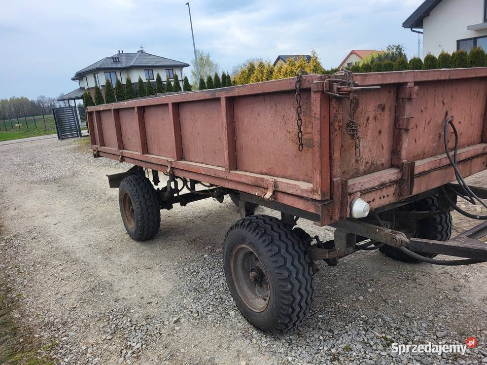 Przyczepa wywrotka zarejestrowana nieuszkodzony Miedniewice