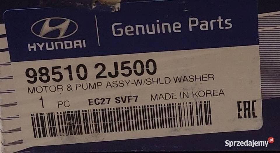 POMPKA SPRYSKIWACZY KIA HYUNDAI 985102j500 Motoryzacja Mielęcin